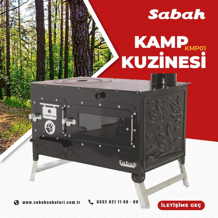 Sabah Kamp Sobası Kuzine Mangal Izgaralı Piknik Sobası
